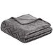 Amazon Basics Fleece plaid, met stiksel, grijs, 150 x 200 cm