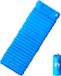 vidaXL Kampeermatras met kussen zelfopblazend 1-persoons blauw