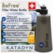 Merkloos Waterfilter Waterfilterfles - 1,0 l - Zwart - Opvouwbaar