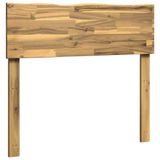vidaXL - Live - Edge - Hoofdbord - ROSTOCK - Wit - 80 - cm - Massief - Acacia - Hout