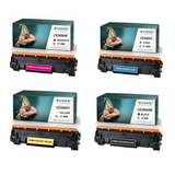 Evoke HP 647A 648A Ce260A Ce261A Ce262A Ce263A 4X Cmyk Toner Cartridge Set