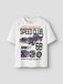 NAME IT Shirt 'NKMSIDDI HOTWHEELS' oranje / zwart / wit