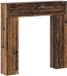 vidaXL Cheminée Bois vieilli 102 x 18 x 100,5 cm Bois traité