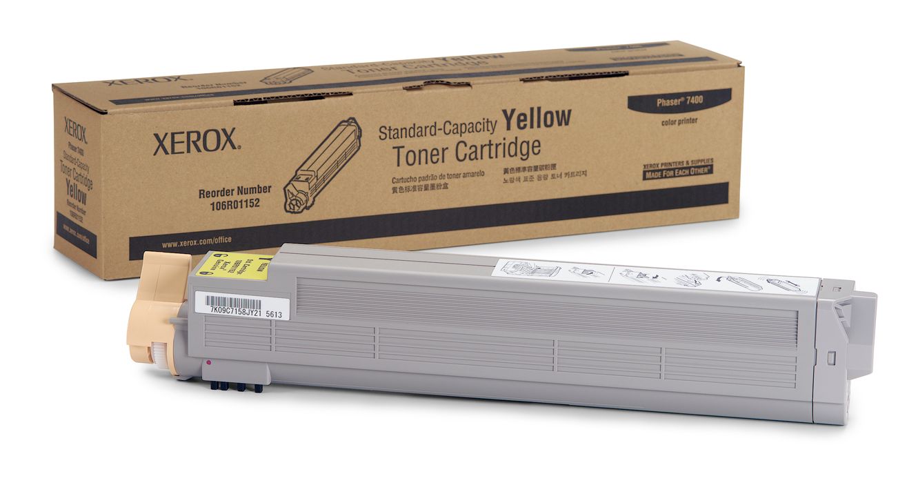 Xerox 106R01152 Yellow Toner Cartridge - 7,500 Pages