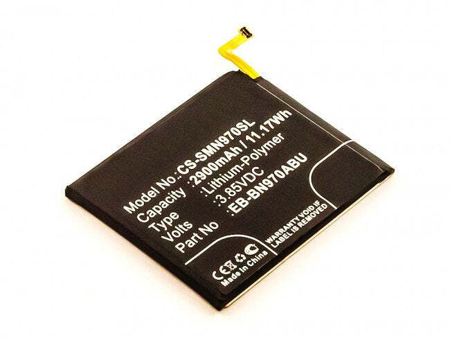 ACCUCELL Batterij geschikt voor Samsung Galaxy Note 10, Li-Polymer, 3.85V, 2900mAh, 11.2Wh, ingebouwd, zonder
