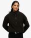 Superdry Femme Polaire à Demi-fermeture Zippée Active Black Taille: 34