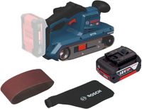 Bosch GBS 18V-75 accu-bandschuurmachine 18 V 76 x 533 mm borstelloos + 1x accu 5,0 Ah - zonder oplader