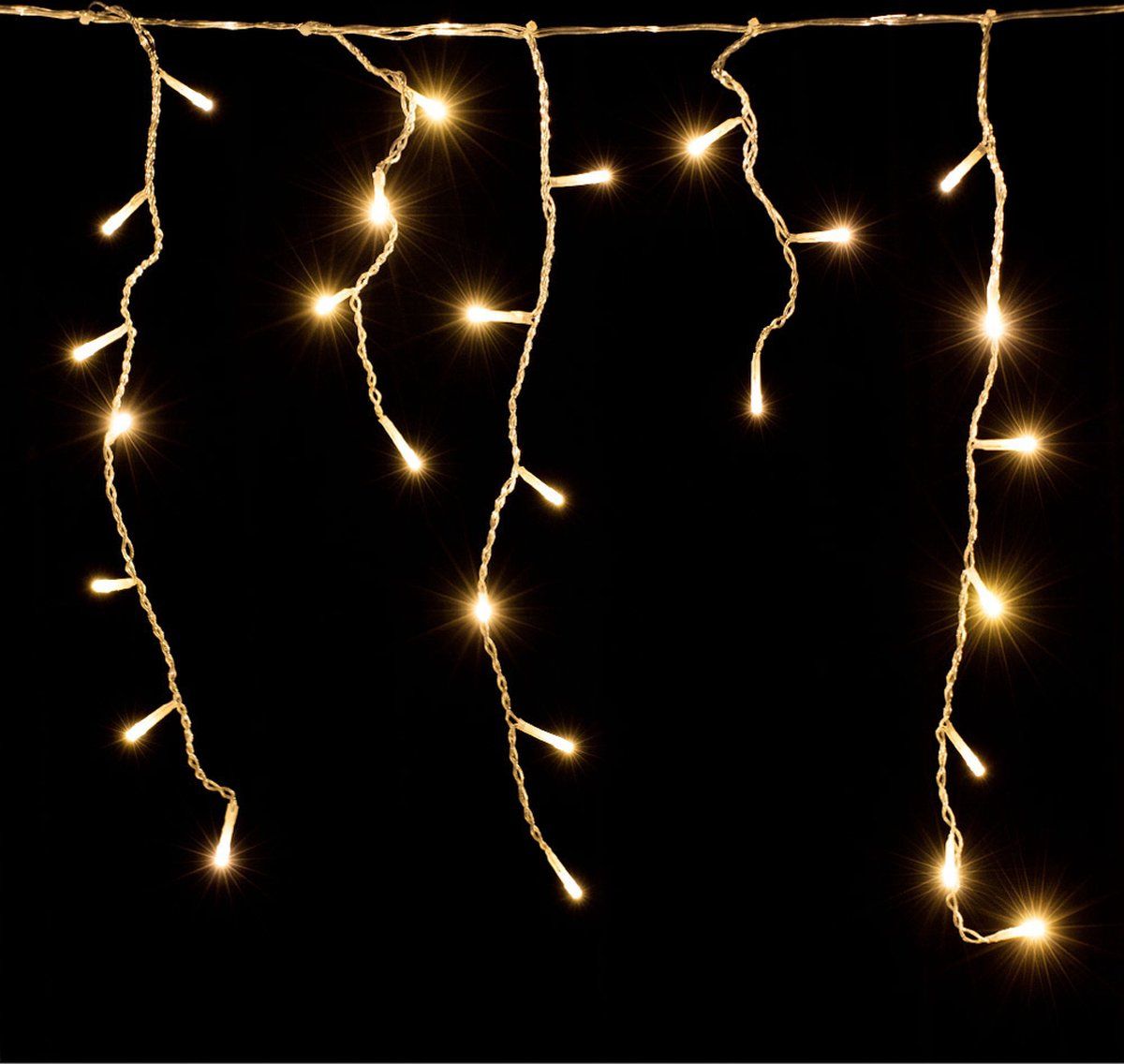 deuba Monzana ijspegel verlichting 10m met 400LED's - warm wit met afstandsbediening