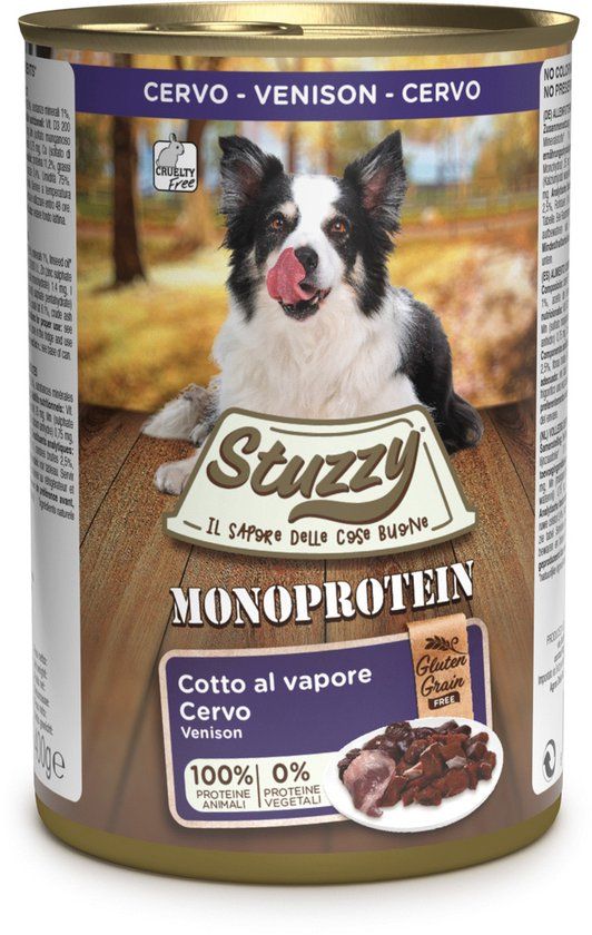 Stuzzy Blik Adult 400 g - Hondenvoer - 6 x Hert