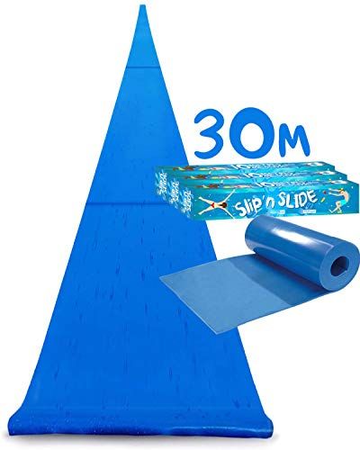 Original Cup Officiële Maxi Giant Slip en Slide XXXXXL | 30 meter glijden | Drievoudig | Premium kwaliteit glijmat | Snelste Slip'n Slide | Sterkste waterglijbaan | Outdoor Watersport | Spel | 100% plezier | OriginalCup®