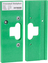 247wood Freesmal sluitplaat Links/rechts