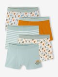 Vertbaudet Set van 5 jongensboxers blauwgroen