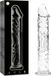 IBIZA NEBULA SERIES - MODEL 12 DILDO BOROSILICATE GLASS 17 X 3.5 CM CLEAR