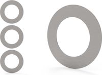 kosdesign Opvulringen inbouwspot - 100 x 62 - Renovatiering - Pak van 3 - Staal