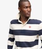 Superdry Athletic Stripe Rugby Top Coupe décontractée Hommes XXL