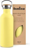 Bambaw Waterfles RVS 500ml Geel