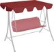 Maison Exclusive - Housse de remplacement pour balancelle, bordeaux, 150/130x105/70 cm