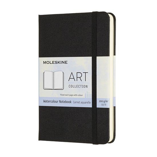 Moleskine Art Aquarel Notitieboek - Pocket - Zwart