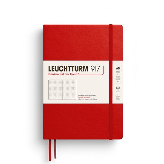 Leuchtturm Notitieboek Cherry Dotted Medium Hardcover A5