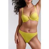 Marlies Dekkers Space Odyssey Citrus Yellow Lace Thong Taille: XS