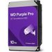 WD Purple Pro WD102PURP - Disque dur - 10 To - interne - 3,5" - SATA 6Gb/s - 7200 tr/min - mémoire tampon : 512 Mo