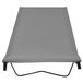 vidaXL Campingbed 180x60x19 cm Oxford Stof en Staal Grijs
