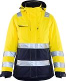Blåkläder 4872-1987 High Vis Winterjas Geel/Marineblauw XXL