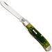 Case Knives Case Mini Trapper 27861, Green Apple Bone, Peach Seed Jig, 6207 SS zakmes