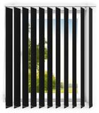 time4blinds - Verticale lamellen - Verduisterende lamellen voor kantoorwerkplekken en thuis - Slaapkamer - Keuken - 120x170 cm - Zwart