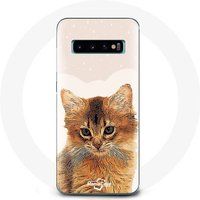 Maniacase Hoesje voor Samsung Galaxy S10 Plus Somalische kattenras