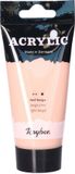 Rayher hobby materialen Acrylverf/hobbyverf roze/beige op waterbasis 75 ml