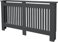 ML-design Radiatorbekleding 152x19x82 cm landhuis antraciet MDF