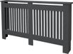 ML-design Radiatorbekleding 152x19x82 cm landhuis antraciet MDF