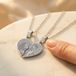 Pendentif photo personnalisé - cœur brisé - Argent