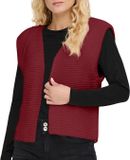 Only Gilet Onlloui Vest Ex Knt 15307880 Cabernet Dames Maat - M