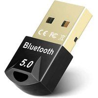 Phonillico® Bluetooth 5.0 USB-dongle voor pc, hoofdtelefoon, muis, toetsenbord, smartphone, adapter compatibel met Windows 11/10/8.1/8/7