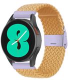 By Qubix Qubix - Braided Nylon Watch Strap for Huawei Watch 5 (42mm) - Yellow