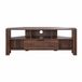 CaliCosy Support TV d'angle avec 1 plateau décor chêne 120x40x45cm
