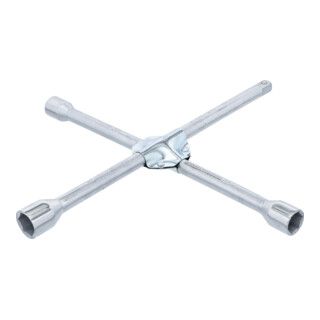 BGS kruissleutel voor personenauto vierkant SW 17 x 19 x 21 x 12,5 mm