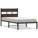 VidaXL Bedframe met hoofdbord zonder matras bruin eiken 120x190 cm