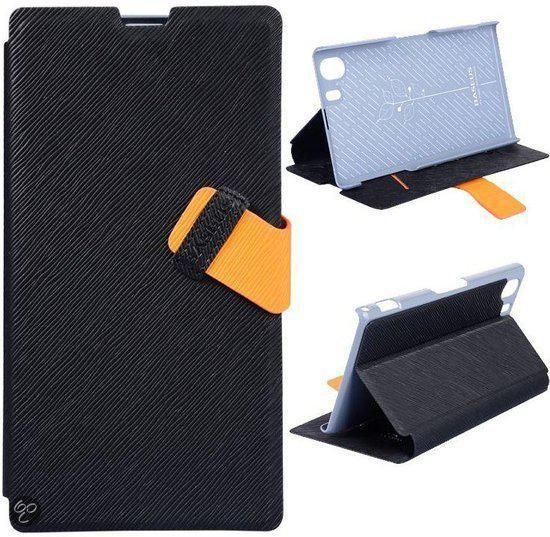 BASEUS Wallet Case hoesje met stand voor de Sony Xperia Z black/orange