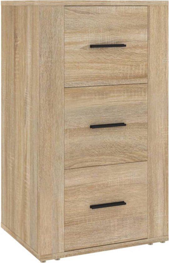 vidaXL Dressoir 40x33x70 cm bewerkt hout sonoma eikenkleurig