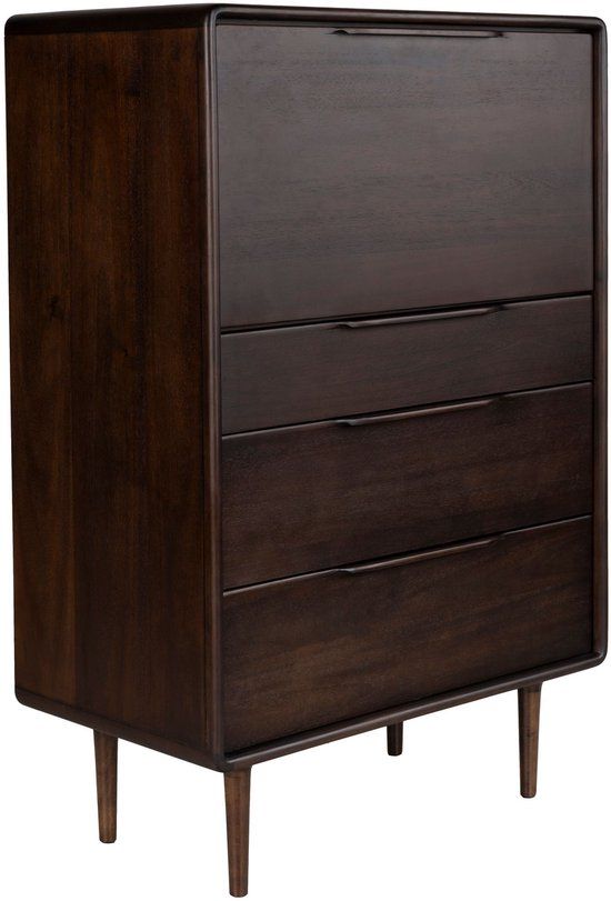 Dutchbone Elroy Ladekast Laag 120 cm Walnootkleur Bruin
