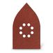 Cevik IMP3172 schuurpapier rolschaatsen 105 x 175 mm. 5 stuks. Korrel 120 met klittenbandsluiting 8 gaten