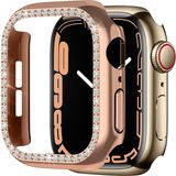 Strap-it Diamond PC hard case 45mm - rosé goud - Geschikt voor Apple Watch