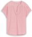 Tom Tailor - Losvallende blouse met borduursel - Maat 36 - red dobby stripe