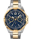 Timex Men's Classics 45mm Stainless Steel Bracelet Multi-Function Watch