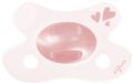 Difrax Natural Fopspeen - Newborn - Soft Pink Hearts