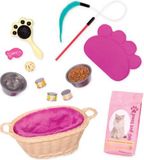 Our Generation Jeu de peluche chat rose peluche 13 pièces