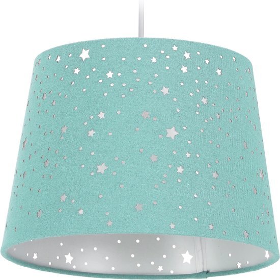 Relaxdays hanglamp sterren - kinderhanglamp - E27 fitting - plafondlamp kinderkamer - munt